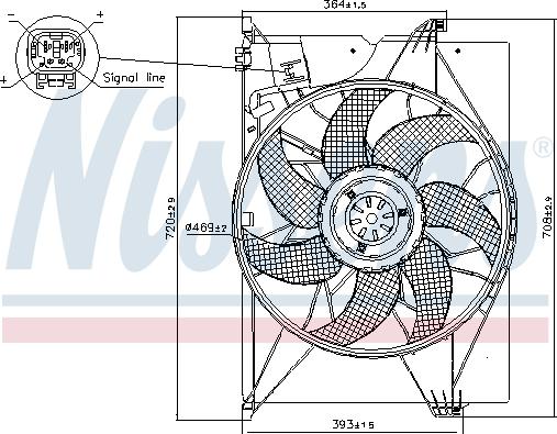 NISSENS 85741 - Wentylator chłodnicy