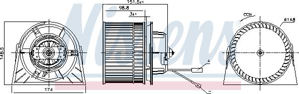 NISSENS 87443 - Dmuchawa