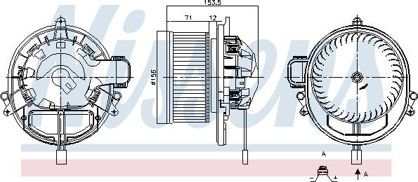 NISSENS 87431 - WENTYLATOR NAGRZ.BMW 1 12-19