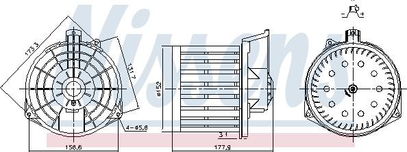 NISSENS 87549 - Dmuchawa