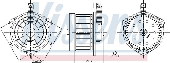 NISSENS 87550 - DMUCHAWA HONDA CIVIC VII 1.4-2.0 00-05