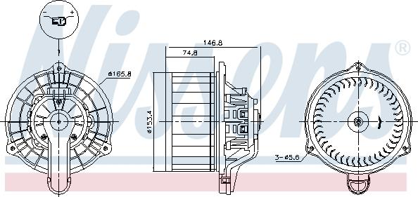 NISSENS 87564 - Dmuchawa