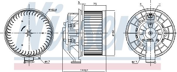 NISSENS 87532 - Dmuchawa