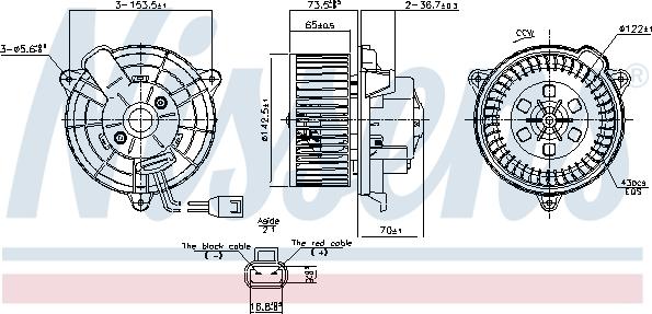 NISSENS 87649 — Wentylator wewnętrzny