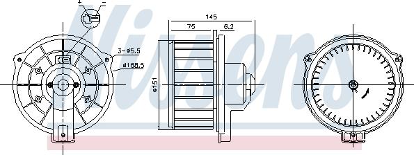NISSENS 87615 - Dmuchawa