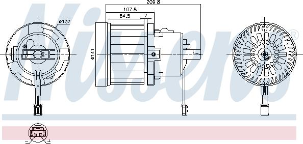 NISSENS 87610 — Wentylator wewnętrzny