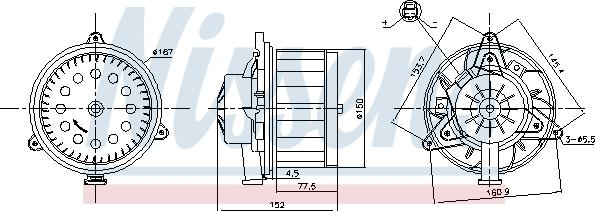 NISSENS 87618 — Wentylator wewnętrzny