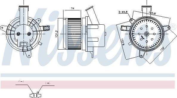 NISSENS 87681 — Wentylator wewnętrzny