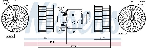 NISSENS 87189 - Dmuchawa