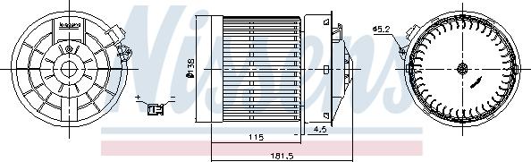 NISSENS 87722 - Dmuchawa