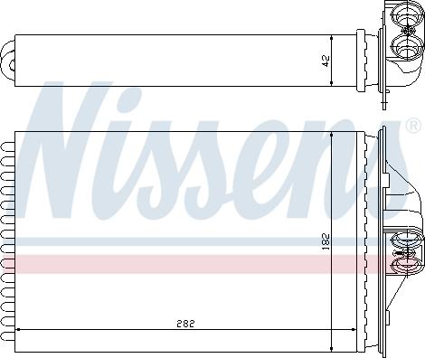 NISSENS 70975 - Nagrzewnica