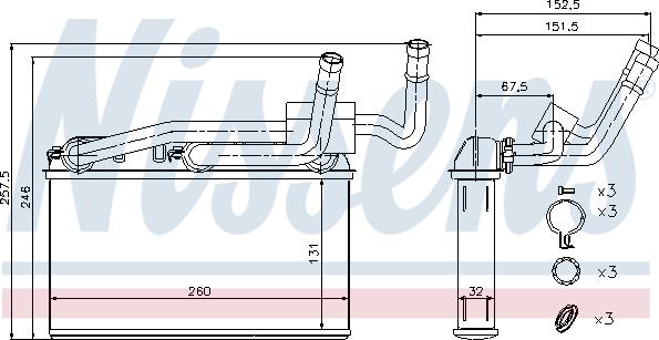 NISSENS 70529 - NAGRZEWNICA