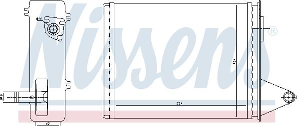 NISSENS 71448 - NAGRZEWNICA