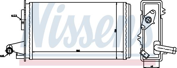 NISSENS 71438 - Nagrzewnica