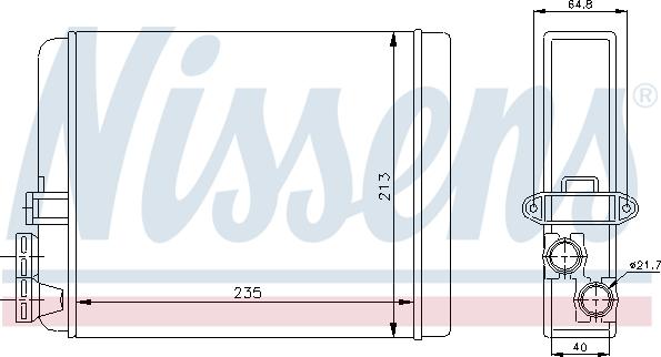 NISSENS 73641 - NAGRZEWNICA