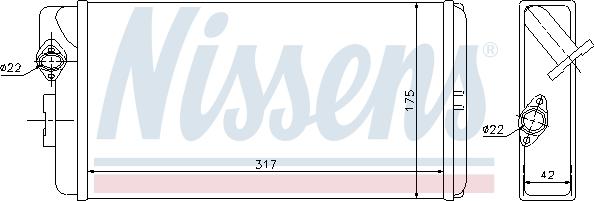 NISSENS 72035 - Nagrzewnica