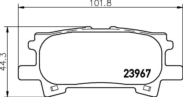 BENDIX Braking BPD2071 - KLOCKI HAMULCOWE TYŁ