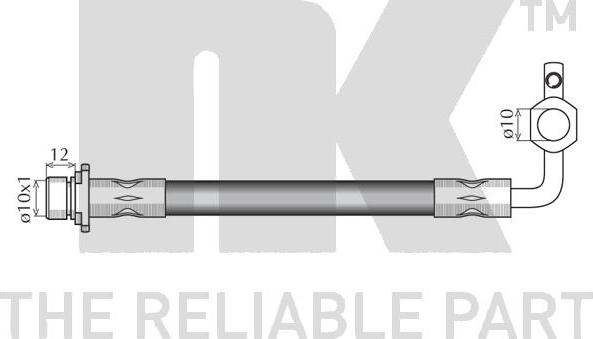 NK 8545129 - PRZEWÓD HAM. ELAST. TOYOTA P. LAND CRUISER 4.7 98-07 LE