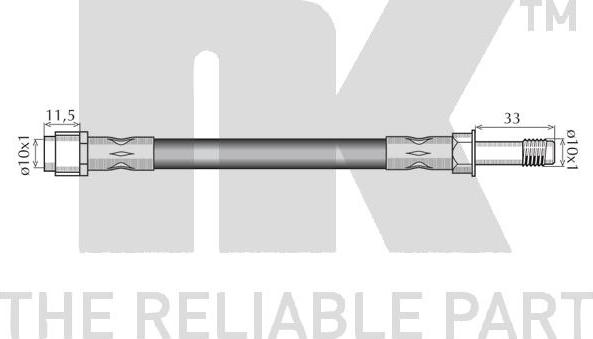 NK 8547168 - PRZEWÓD HAM. ELAST. AUDI T. A6-A7 1.8-4.0 10-18 LE-PR 467 MM