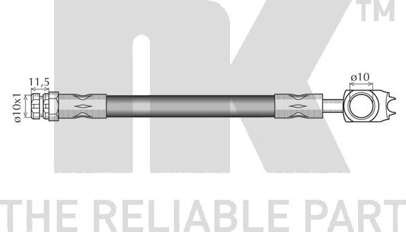 NK 8547102 - PRZEWÓD HAM. ELAST. VW P. GOLF-CADDY-EOS-JETTA-TOURAN 03-