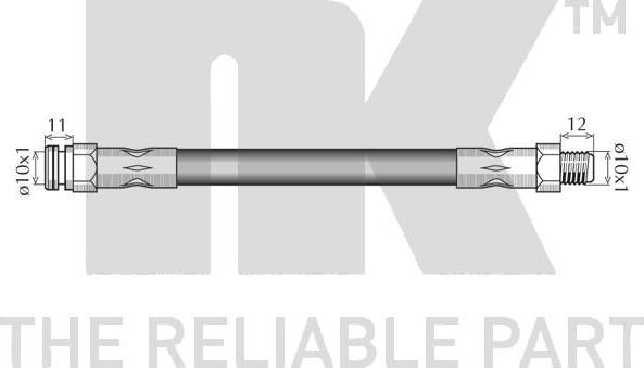 NK 853062 - PRZEWÓD HAM. ELAST. MITSUBISHI T. LANCER-OUTLANDER 03-