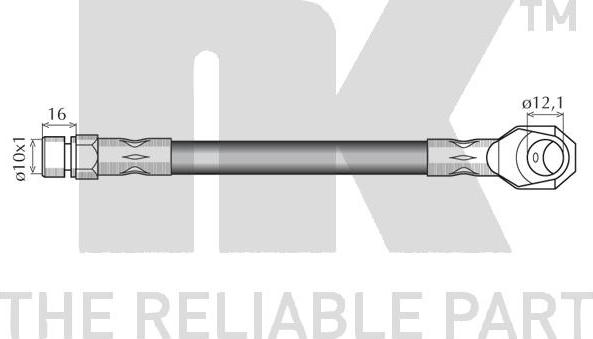 NK 853322 - PRZEWÓD HAM. ELAST. DB P. MB100 88-96