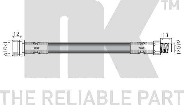 NK 853248 - PRZEWÓD HAM. ELAST. MAZDA T. 3-5 03-