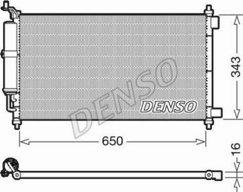 Denso DCN46020 - Skraplacz klimatyzacji