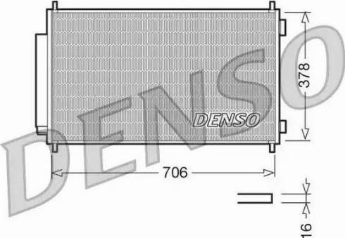 Denso DCN40002 - Skraplacz klimatyzacji