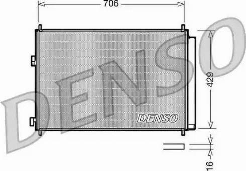 Denso DCN50030 - Skraplacz klimatyzacji