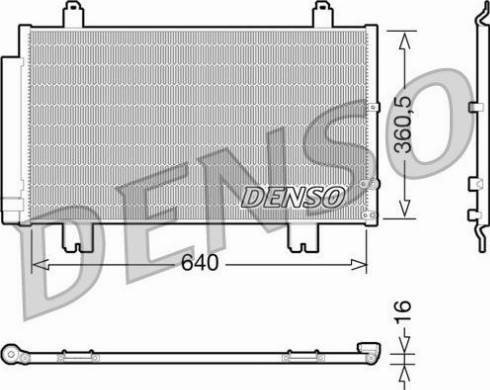 Denso DCN51005 - Skraplacz klimatyzacji