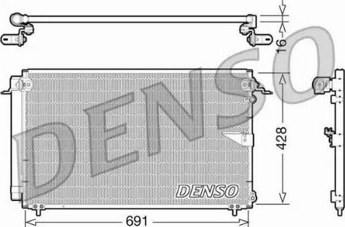 Denso DCN51008 - Skraplacz klimatyzacji