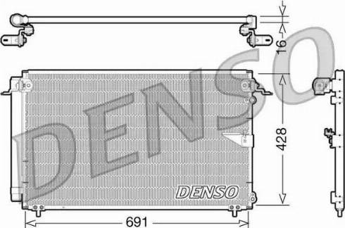 Denso DCN51008 - Skraplacz klimatyzacji