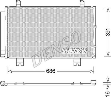 Denso DCN51013 - Skraplacz klimatyzacji