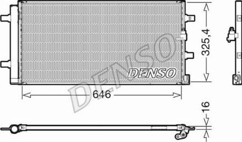 Denso DCN02041 - Skraplacz klimatyzacji