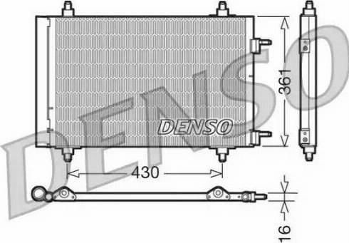 Denso DCN07019 - Skraplacz klimatyzacji