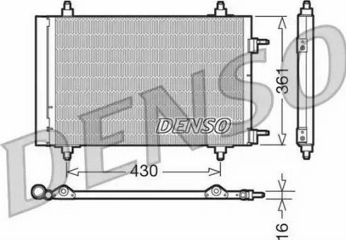 Denso DCN07019 - Skraplacz klimatyzacji