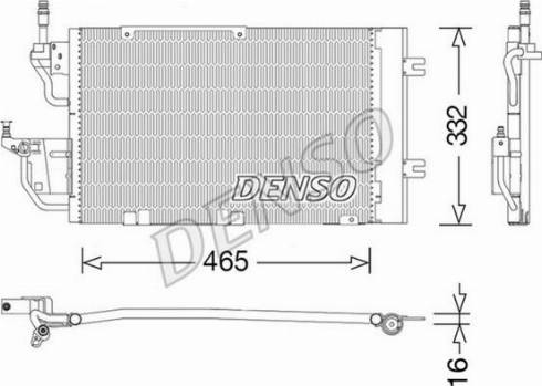 Denso DCN20037 - Skraplacz klimatyzacji