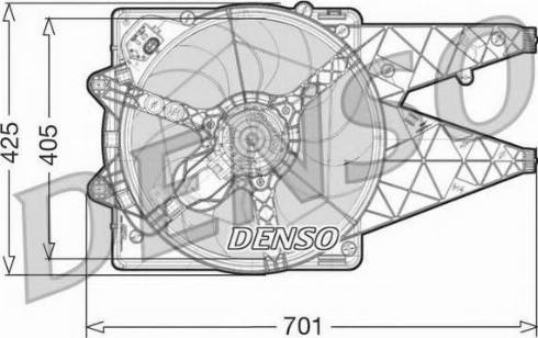 Denso DER09100 - Wentylator chłodnicy