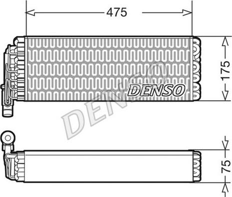 Denso DEV12003 - Parownik klimatyzacji