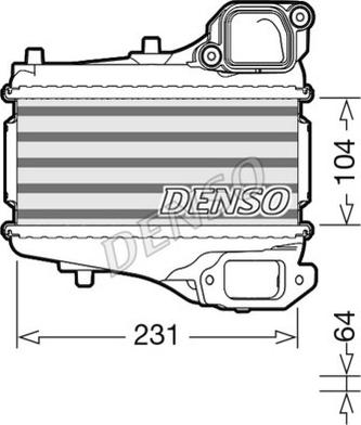 Denso DIT40001 - Chłodnica powietrza dolotowego