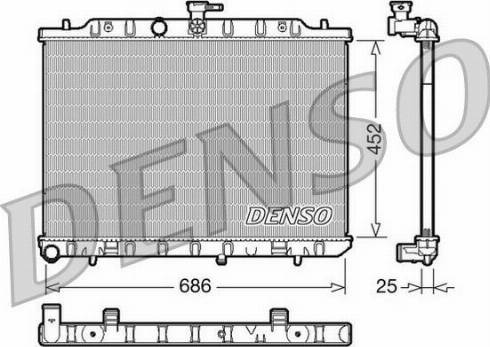 Denso DRM46007 - Chłodnica silnika