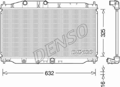 Denso DRM40043 - Chłodnica silnika