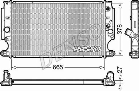 Denso DRM50088 - Chłodnica silnika