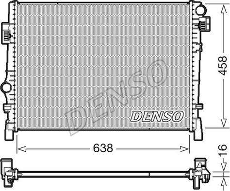 Denso DRM09054 - Chłodnica silnika
