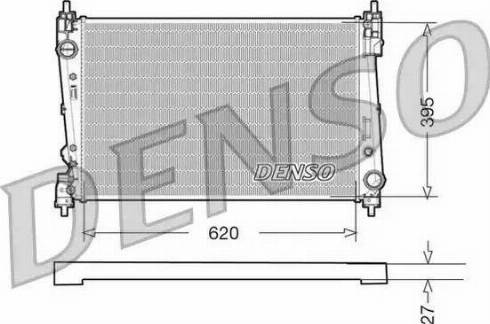 Denso DRM09112 - Chłodnica silnika
