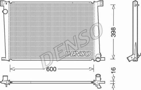 Denso DRM05007 - Chłodnica silnika