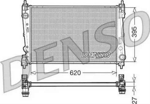 Denso DRM13015 - Chłodnica silnika