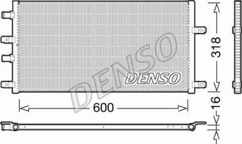 Denso DRM12011 - Chłodnica silnika
