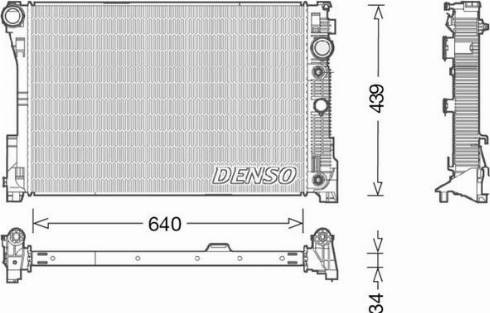 Denso DRM17048 - Chłodnica silnika